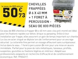 Chevilles frappées Ø 6 x 40 mm + 1 foret à percussion - seau de 800 pièces à Tout Faire dans Tain-l'Hermitage