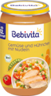 Gemüse und Hühnchen mit Nudeln von Bebivita für 1,11 € bei budni im Angebot Gemüse und Hühnchen mit Nudeln von Bebivita im aktuellen budni Prospekt