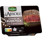 2 pavés de rumsteck marinés aux 3 poivres SOCOPA en promo chez Carrefour Puteaux à 6,60 €