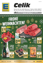 EDEKA Prospekt für Mettmann: "Aktuelle Angebote", 16 Seiten, 21.12.2024 - 24.12.2024