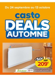 Prospectus Castorama "casto DEALS D'AUTOMNE" en cours à Le Mans, Page 1 Catalogue Castorama en cours à Le Mans, "casto DEALS D'AUTOMNE", Page 1