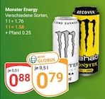 Aktuelle Energydrink Angebote bei GLOBUS in Erlangen Aktuelles Monster Energy Angebot bei GLOBUS in Erlangen ab 0,79 €