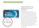 LINDA Bad Krozingen - Hoggar Night 25 mg Doxylaminsuccinat Tabletten Angebot im Prospekt Hoggar Night 25 mg Doxylaminsuccinat Tabletten bei LINDA im Bad Krozingen Prospekt für 12,75 €
