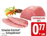 Schweine-Schnitzel bei EDEKA im Hallbergmoos Prospekt für 0,77 €