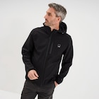 Blouson déperlant fourré à capuche noir homme - La Halle Blouson déperlant fourré à capuche noir homme à 39,99 € dans le catalogue La Halle
