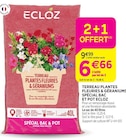 Promo Terreau plantes fleuries & géraniums spécial bac et pot ECLOZ à 6,66 € dans le catalogue Delbard à Morzine