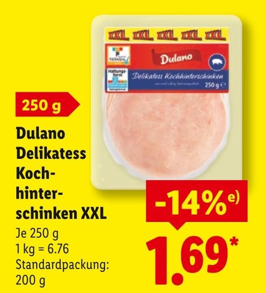 Delikatess Kochhinterschinken XXL