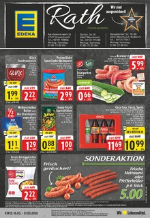 Coca Cola im EDEKA Prospekt "Aktuelle Angebote" mit 24 Seiten (Meerbusch)