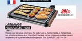 Plancha Électrique - LAGRANGE en promo chez Blanc Brun Versailles à 99,99 €