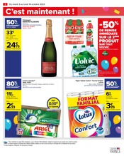 Promos Champagne dans le catalogue "Le mois fête des économies" de Carrefour à la page 4
