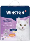 Katze Ultra Klumpstreu mit Babypuder-Duft oder Nature Hund Trockenfutter Angebote von Winston bei Rossmann Gladbeck für 3,29 €