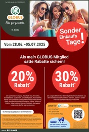 Aktueller GLOBUS SupermĂ€rkte Prospekt fĂŒr Nohfelden 30.06.2025 - 05.07.2025 GLOBUS Prospekt fĂŒr Nohfelden mit 36 Seiten