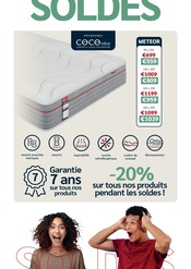 Promos Couches dans le catalogue "SOLDES jusqu'à -70%" de Crack Couches en promo dans le catalogue Crack à la page 27
