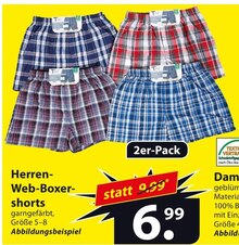 Herren-Web-Boxershorts bei famila Nordost in Bremen Herren-Web-Boxershorts im Angebot bei famila Nordost Bremen für 6,99 €