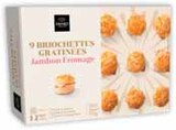 Briochettes gratinées jambon fromage surgelées - ERHARD TRAITEUR - Intermarché à Toulon Briochettes gratinées jambon fromage surgelées - ERHARD TRAITEUR en promo chez Intermarché Toulon à 4,75 €