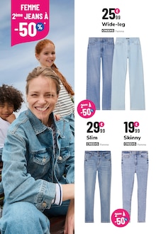 Prospectus La Halle de la semaine "2ÈME JEANS À -50% pour toute la famille" avec 2 pages, valide du 03/09/2024 au 01/10/2024 pour Grasse et alentours