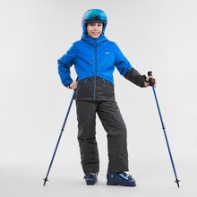 Decathlon Bourges - VESTE DE SKI ENFANT 100 BLEUE Promo VESTE DE SKI ENFANT 100 BLEUE dans le catalogue Decathlon "L'univers du ski" à Bourges