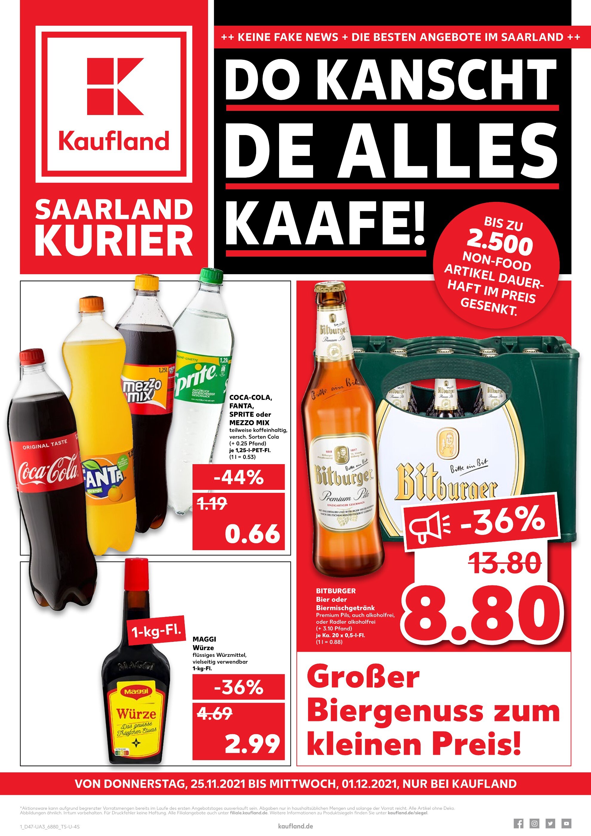 Kaufland Prospekt für Zweibrücken mit 52 Seiten Kaufland Prospekt für Zweibrücken: "Ausgezeichnet!", 52 Seiten, 25.11.2021 - 01.12.2021