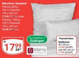 Aktuelles Mikrofaser-Steppbett Angebot bei GLOBUS in Mannheim ab 10,99 €
