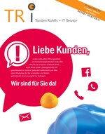 TRI IT Service Prospekt für Bremen mit 11 Seiten TRI IT Service Prospekt für Bremen: "Wir sind für Sie da!", 11 Seiten, 01.01.2021 - 31.01.2021