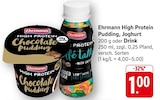 High Protein Chocolate Pudding Angebote von Ehrmann bei E center Neustadt für 1,00 €