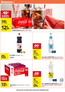Promo Boisson gazeuse dans le catalogue Carrefour du moment à la page 59