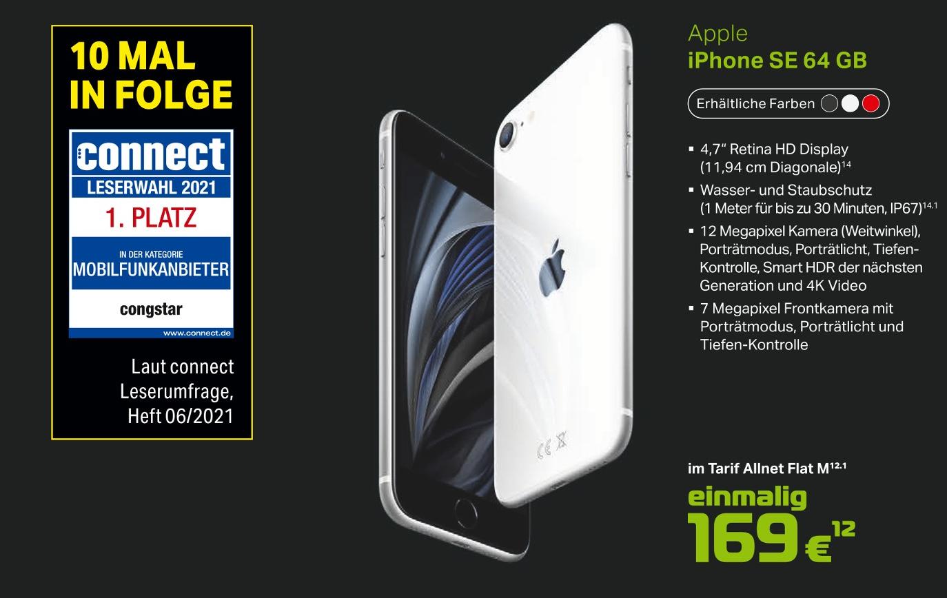cosmophone Hannover - iPhone SE 64 GB iPhone SE 64 GB Angebot bei cosmophone Hannover im Prospekt Aktuelle Angebote