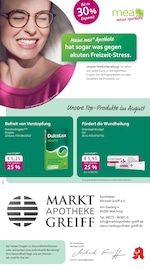 Aktueller mea - meine apotheke Apotheken Prospekt in Rotthalmünster und Umgebung, "Unsere August-Angebote" mit 4 Seiten, 01.08.2025 - 31.08.2025