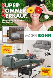 Aktueller Möbel Bohn Prospekt mit Wohnwand, "SUPER SOMMER VERKAUF.", Seite 1