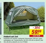 Feldbett mit Zelt im Angebot bei toom Baumarkt in Plauen Feldbett mit Zelt Angebote bei toom Baumarkt Plauen für 59,99 €