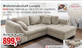 Aktuelles Wohnlandschaft Lunaro Angebot bei Die Möbelfundgrube in Mainz ab 899,99 €