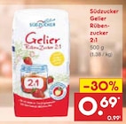 Gelier Rübenzucker 2:1 im Angebot bei Netto Marken-Discount in Lünen Gelier Rübenzucker 2:1 Angebote von Südzucker bei Netto Marken-Discount Lünen für 0,69 €