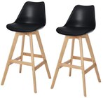 Lot de 2 tabourets de bar "Brina" noirs - Cooke and Lewis dans le catalogue Brico Dépôt