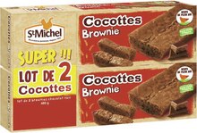 Saint-Valentin - ST MICHEL dans le catalogue Géant Casino Cocottes Brownie chocolat noir - ST MICHEL à 3,18 € en promo chez Géant Casino
