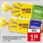 Sandwich American im Angebot bei Marktkauf in Bietigheim-Bissingen Sandwich American Angebote von Golden Toast bei Marktkauf Bietigheim-Bissingen für 1,49 €