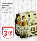Helles Pülleken im Angebot bei GLOBUS in Hof Helles Pülleken Angebote von Veltins bei GLOBUS Hof für 3,79 €