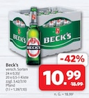 Aktuelles Beck's Angebot bei Markant Nordwest in Aurich ab 10,99 €