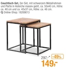 Opti-Wohnwelt Niederlauer - Couchtisch-Set Angebot im Prospekt Couchtisch-Set bei Opti-Wohnwelt im Niederlauer Prospekt für 149,00 €