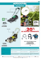 Tondeuse À Gazon Électrique Angebote im Prospekt "PROFITER ENFIN DE SON JARDIN : PLANTATIONS" von Carrefour Market auf Seite 17