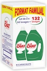 Lessive liquide L'expert bicarbonate 2x66 lavages - LE CHAT - Intermarché à Versailles Lessive liquide L'expert bicarbonate 2x66 lavages - LE CHAT en promo chez Intermarché Versailles à 16,93 €