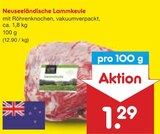 Neuseeländische Lammkeule Angebote bei Netto Marken-Discount Wolfenbüttel für 1,29 €