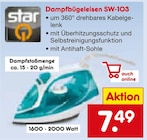 Dampfbügeleisen SW-103 im Netto Marken-Discount Prospekt Dampfbügeleisen SW-103 von Star im aktuellen Netto Marken-Discount Prospekt für 7,49 €