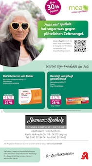 Aktueller mea - meine apotheke Prospekt (Leipzig, 4 Seiten zum blättern mea - meine apotheke Prospekt Unsere Juli-Angebote mit 4 Seiten