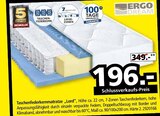 Taschenfederkernmatratze Lord von Ergo Dream im aktuellen Segmüller Prospekt für 196,00 €