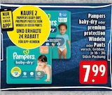 baby-dry oder premium protection Windeln Pants im Angebot bei EDEKA in Krefeld baby-dry oder premium protection Windeln Pants Angebote von Pampers bei EDEKA Krefeld für 7,99 €