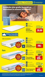 Lidl Matratzentopper im Prospekt Lidl Matratzentopper im Prospekt