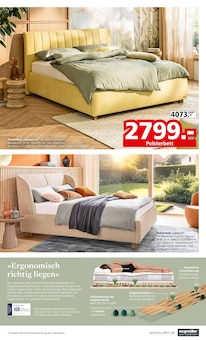 Bett im Segmüller Prospekt "Bestes Handwerk aus Bayern" mit 30 Seiten (Ingolstadt)