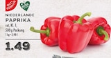 NIEDERLANDE PAPRIKA im Angebot bei EDEKA in Voerde NIEDERLANDE PAPRIKA Angebote von GUT & GÜNSTIG bei EDEKA Voerde für 1,49 €