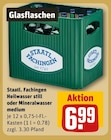Heilwasser still oder Mineralwasser medium im Angebot bei REWE in Hanau Heilwasser still oder Mineralwasser medium Angebote von Staatl. Fachingen bei REWE Hanau für 6,99 €