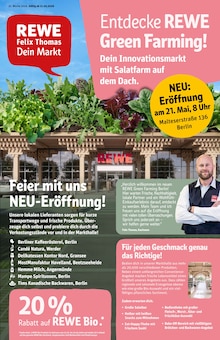 Aktueller REWE Prospekt "Dein Markt" für Berlin Aktueller REWE Prospekt für Berlin mit Seiten